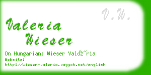 valeria wieser business card